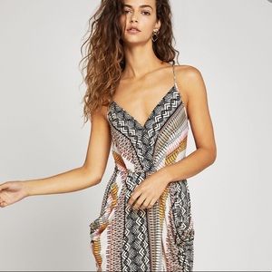 BCBG draped high low dress